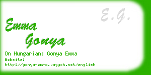 emma gonya business card